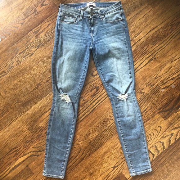 PAIGE Denim: Distressed Ultra Skinny - Picture 2 of 5